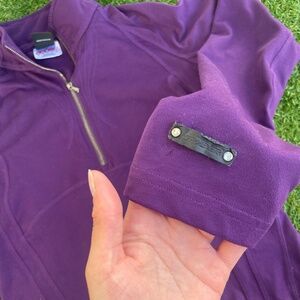 SALE🎈Purple sweater half-zip light sweat shirt long sleeve - SPYDER
